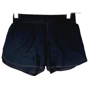 Reebok Shorts Girls Small 8 10 Black Mesh‎ Lined Sportswear Workout Athletic